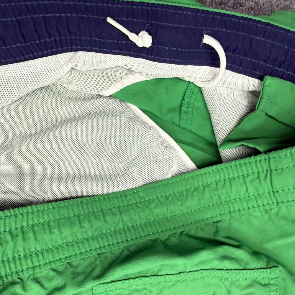 Polo Ralph Lauren Mens XL Green Swim Trunks Mesh Lined Pony Logo Shorts